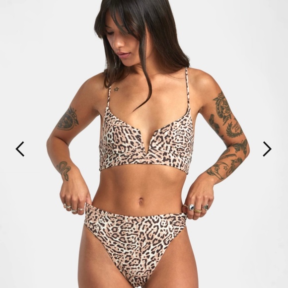 NWT! RVCA Meow Java bikini size small - Picture 5 of 6